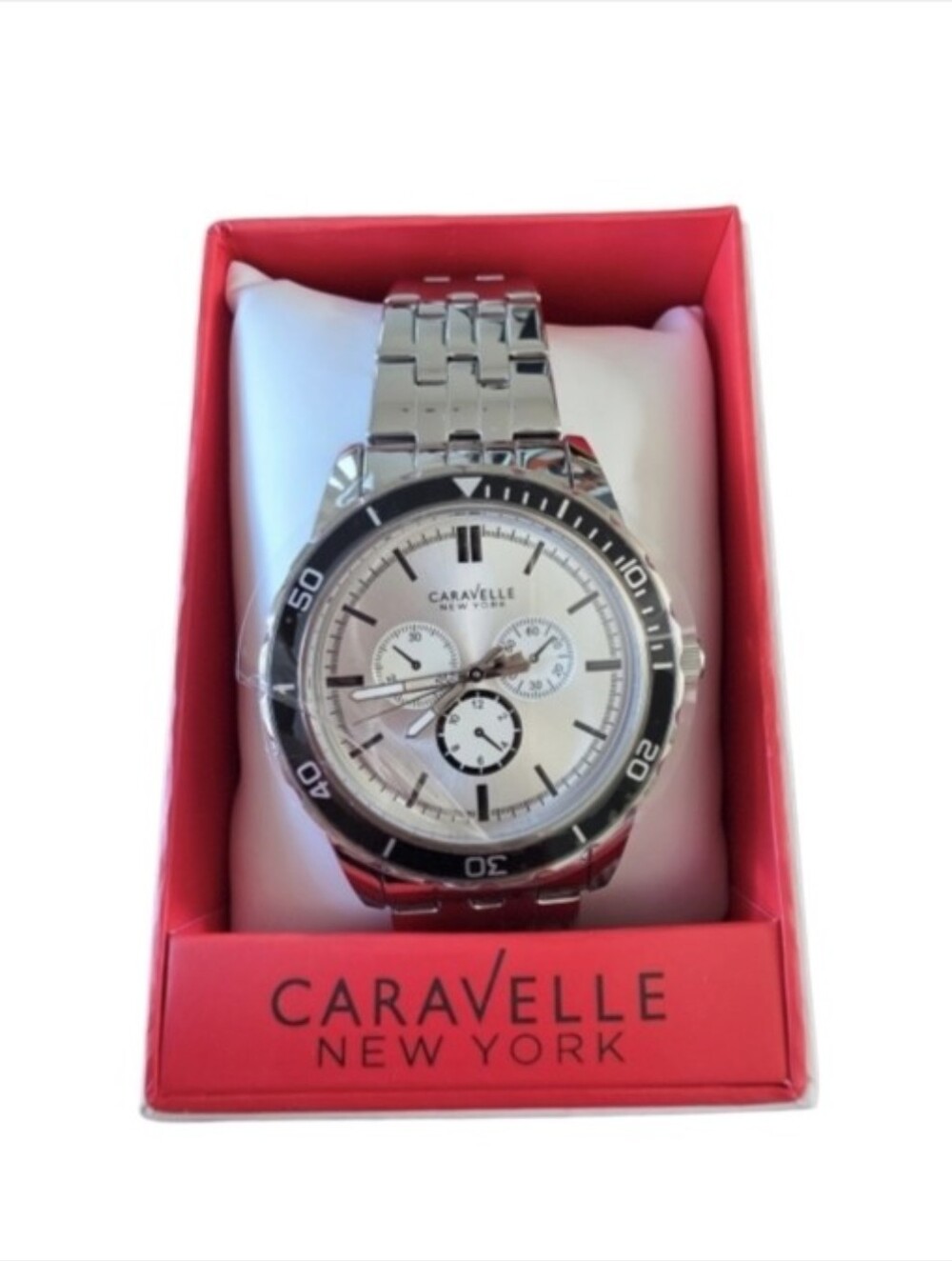 Caravelle New York by Bulova Men's Chronograph Watch (Model 43A132) New In Box